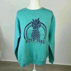 Pacific & Co Outer Banks NC Blue Crew Neck Sweatshirt Size M